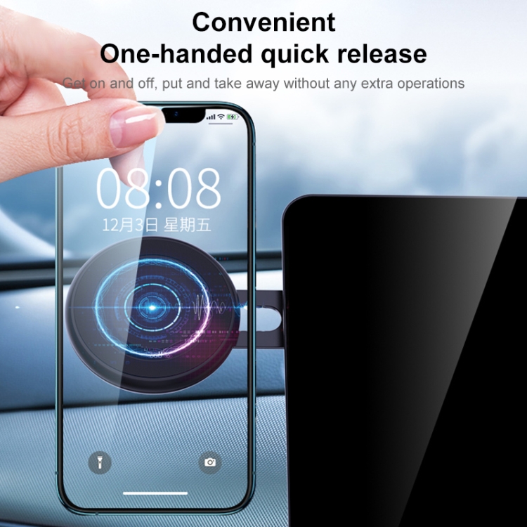 R-JUST HZ19 Car Mobile Phone Magnetic Bracket (White) R-JUST HZ19 Car Mobile Phone Magnetic Bracket (White)