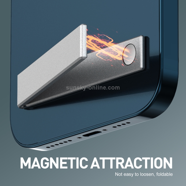 R-JUST SJ07 Linear Shape Magnetic Folding Portable Aluminum Alloy Mobile Phone Holder R-JUST SJ07 Linear Shape Magnetic Folding Portable Aluminum Alloy Mobile Phone Holder