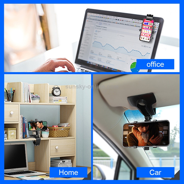 FLOVEME YXF221520 Multifunctional Clip-type Desktop Car Rotating and Folding Mobile Phone Holder FLOVEME YXF221520 Multifunctional Clip-type Desktop Car Rotating and Folding Mobile Phone Holder