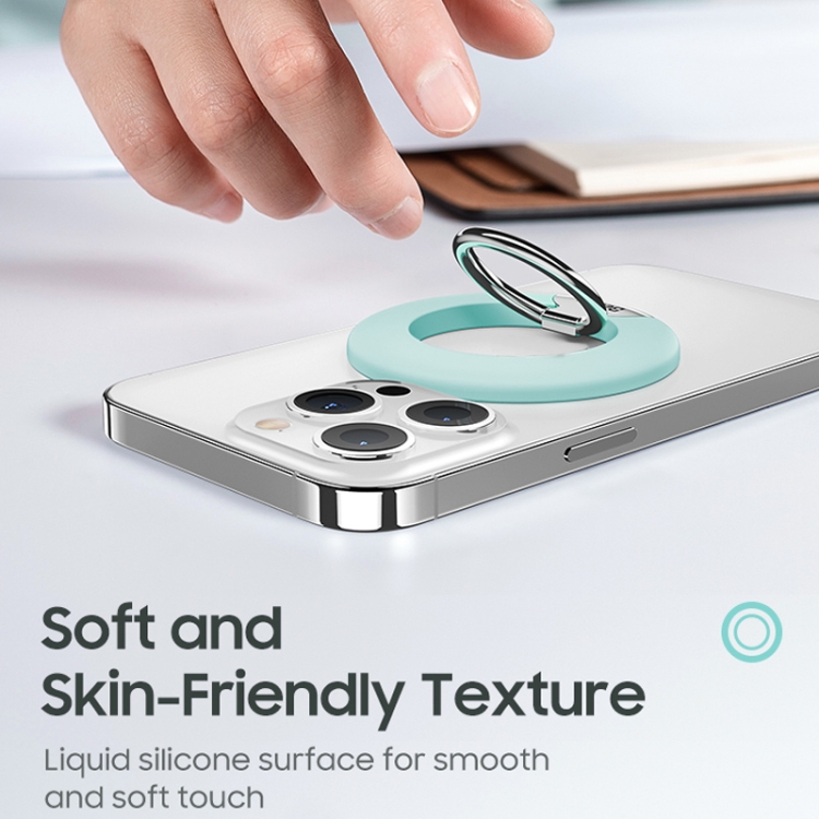 Benks L42 Mobile Phone Liquid Silicone Magnetic Ring Holder (Cyan) Benks L42 Mobile Phone Liquid Silicone Magnetic Ring Holder (Cyan)