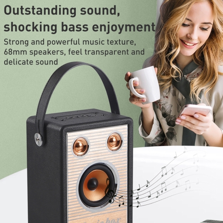 Handheld Wireless Bluetooth Speaker (Black) Handheld Wireless Bluetooth Speaker (Black)