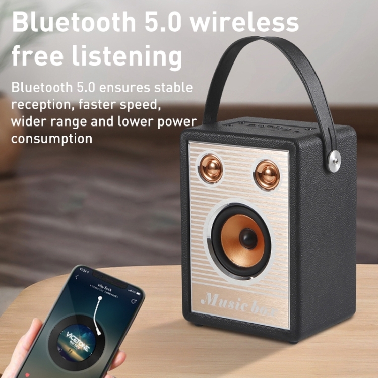 Handheld Wireless Bluetooth Speaker (Black) Handheld Wireless Bluetooth Speaker (Black)