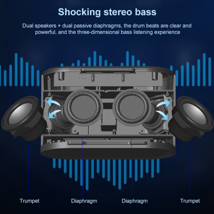 EBS-028 Wireless Charging Bluetooth Speaker Bluetooth 5.0 (Black) EBS-028 Wireless Charging Bluetooth Speaker Bluetooth 5.0 (Black)