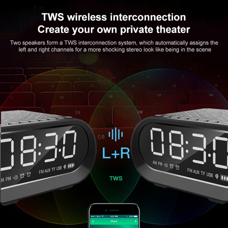 EBS-028 Wireless Charging Bluetooth Speaker Bluetooth 5.0 (Black) EBS-028 Wireless Charging Bluetooth Speaker Bluetooth 5.0 (Black)