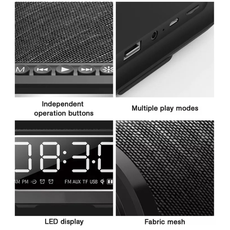 EBS-028 Wireless Charging Bluetooth Speaker Bluetooth 5.0 (Black) EBS-028 Wireless Charging Bluetooth Speaker Bluetooth 5.0 (Black)
