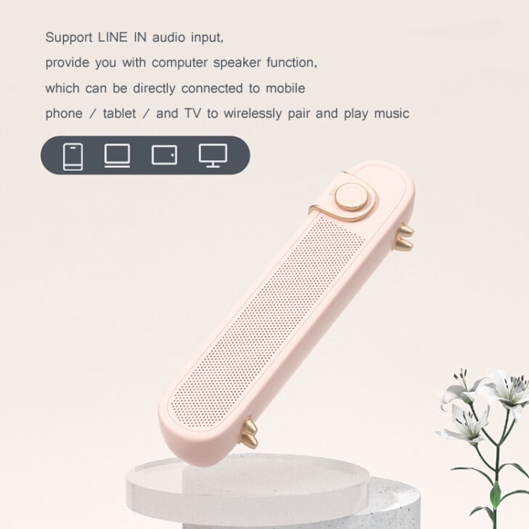 EWA L102 Classic Style Retro Bluetooth Wireless Speaker, Support TF/AUX(Pink) EWA L102 Classic Style Retro Bluetooth Wireless Speaker, Support TF/AUX(Pink)