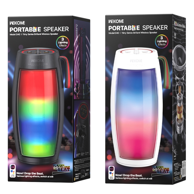 WEKOME D40 5W Sound Pulse Colorful Bluetooth Speaker (White) WEKOME D40 5W Sound Pulse Colorful Bluetooth Speaker (White)