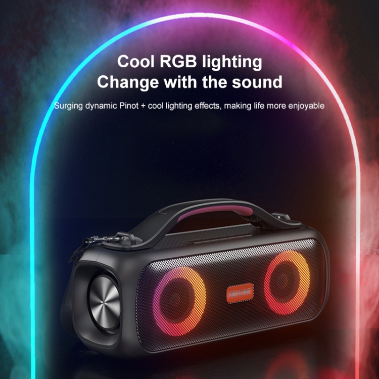 WEKOME D38 30W Dual Speaker Big Sound Wave RGB Strap Bluetooth Speaker