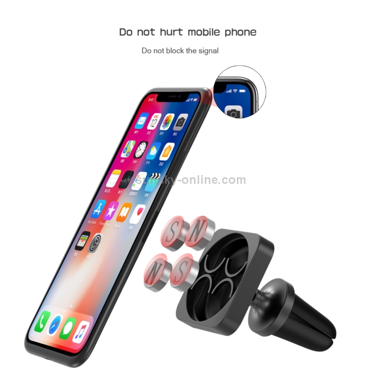 CaseMe Universal 360 Degree Rotation Magnetic Car Air Outlet Vent Mount Phone Holder CaseMe Universal 360 Degree Rotation Magnetic Car Air Outlet Vent Mount Phone Holder