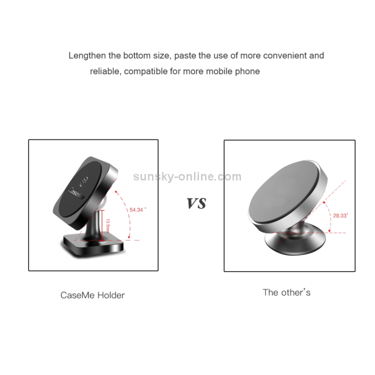 CaseMe Universal Stand Paste Type 360 Degree Rotation Magnetic Car Mount Phone Holder CaseMe Universal Stand Paste Type 360 Degree Rotation Magnetic Car Mount Phone Holder
