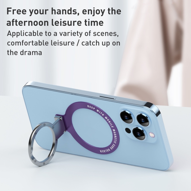 Ultra-thin Metal Phone Holder (Purple) Ultra-thin Metal Phone Holder (Purple)