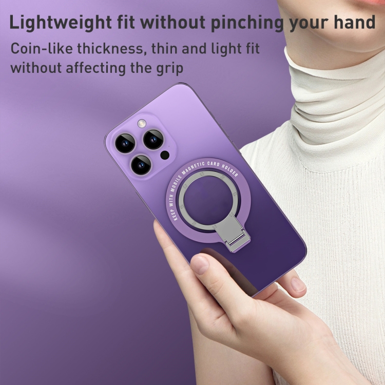 Ultra-thin Metal Phone Holder (Purple) Ultra-thin Metal Phone Holder (Purple)