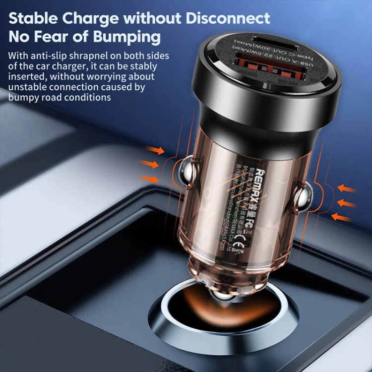 REMAX RCC338 Walking Series 2 in 1 Car 30W PD Fast Charger REMAX RCC338 Walking Series 2 in 1 Car 30W PD Fast Charger