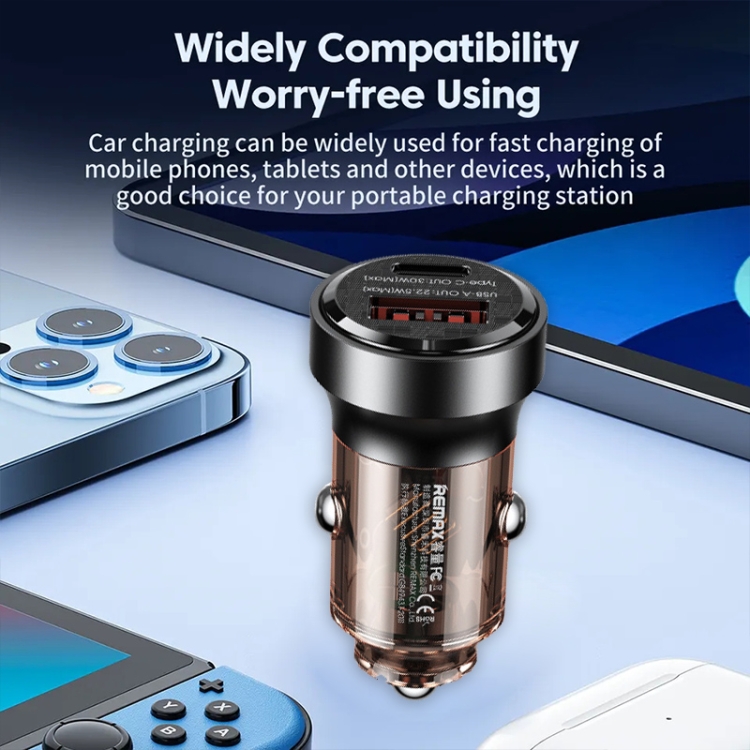 REMAX RCC338 Walking Series 2 in 1 Car 30W PD Fast Charger REMAX RCC338 Walking Series 2 in 1 Car 30W PD Fast Charger
