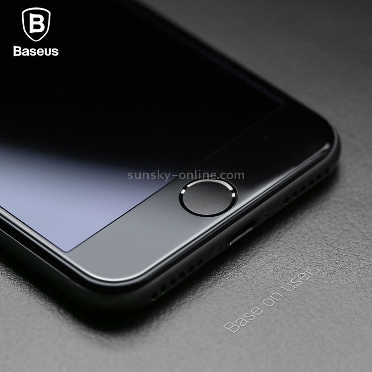 Baseus for iPhone 8 & 7 0.23mm 9H Surface Hardness PET Soft 3D Curverd Arc Explosion-proof Anti Blue-ray Silk-screen Tempered Glass Full Coverage Screen Film(Black) Baseus for iPhone 8 & 7 0.23mm 9H Surface Hardness PET Soft 3D Curverd Arc Explosion-proof Anti Blue-ray Silk-screen Tempered Glass Full Coverage Screen Film(Black)