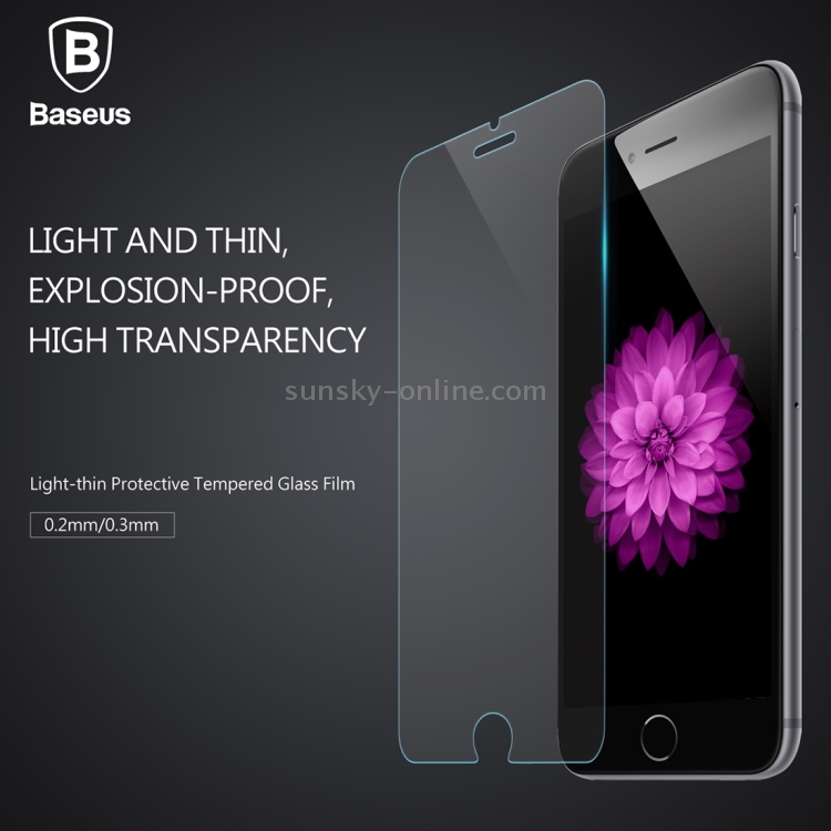 Baseus for iPhone 7 Ultrathin 0.2mm 9H Surface Hardness Explosion-proof HD Full Transparent Tempered Glass Non-full Screen Film Baseus for iPhone 7 Ultrathin 0.2mm 9H Surface Hardness Explosion-proof HD Full Transparent Tempered Glass Non-full Screen Film