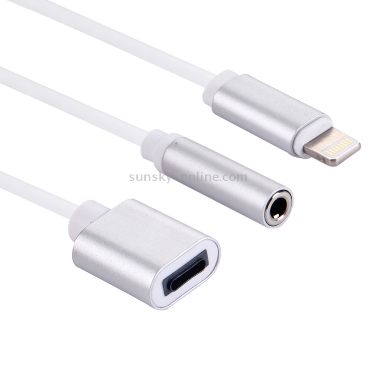 10cm 8 Pin Female & 3.5mm Audio Female to 8 Pin Male Charger Adapter Cable, Support All IOS Systems(Silver) 10cm 8 Pin Female & 3.5mm Audio Female to 8 Pin Male Charger Adapter Cable, Support All IOS Systems(Silver)