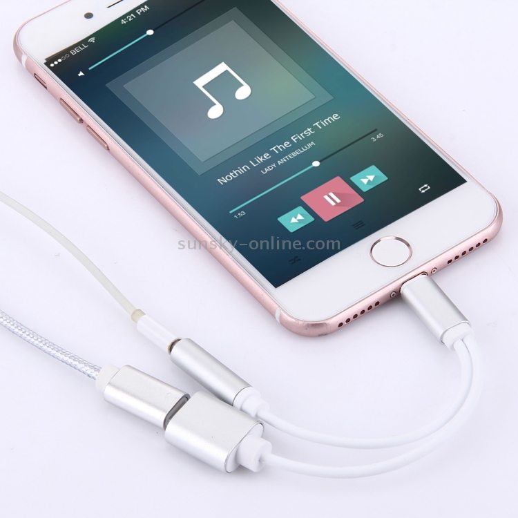 10cm 8 Pin Female & 3.5mm Audio Female to 8 Pin Male Charger Adapter Cable, Support All IOS Systems(Silver) 10cm 8 Pin Female & 3.5mm Audio Female to 8 Pin Male Charger Adapter Cable, Support All IOS Systems(Silver)