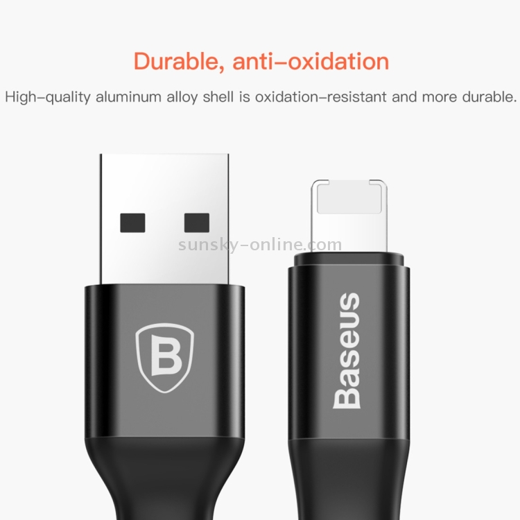 Baseus Aluminium Alloy 1.2m 2A Micro USB / 8 Pin 2 in 1 Portable Data Syncs Charging Cable Baseus Aluminium Alloy 1.2m 2A Micro USB / 8 Pin 2 in 1 Portable Data Syncs Charging Cable
