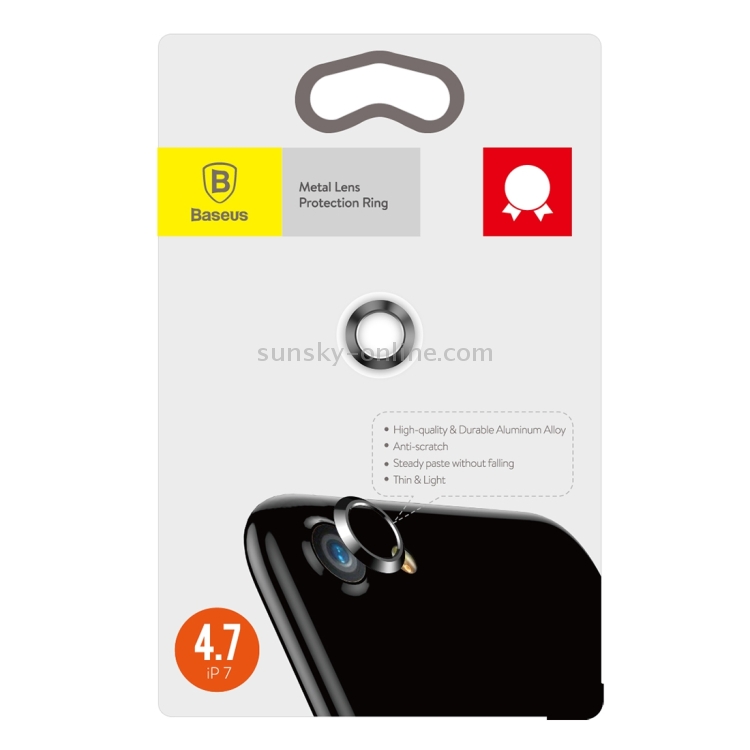 Baseus for iPhone 7 Rear Camera Lens Metal Protection Cover(Black) Baseus for iPhone 7 Rear Camera Lens Metal Protection Cover(Black)