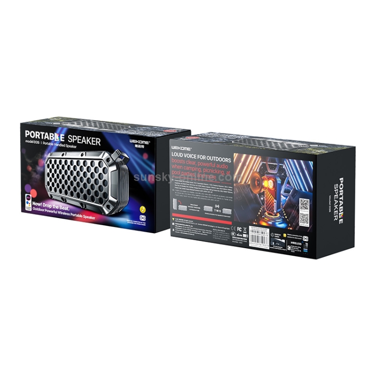 WK D26 Bluetooth 5.0 Portable Handheld Bluetooth Speaker WK D26 Bluetooth 5.0 Portable Handheld Bluetooth Speaker