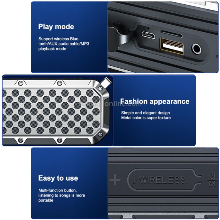 WK D26 Bluetooth 5.0 Portable Handheld Bluetooth Speaker WK D26 Bluetooth 5.0 Portable Handheld Bluetooth Speaker