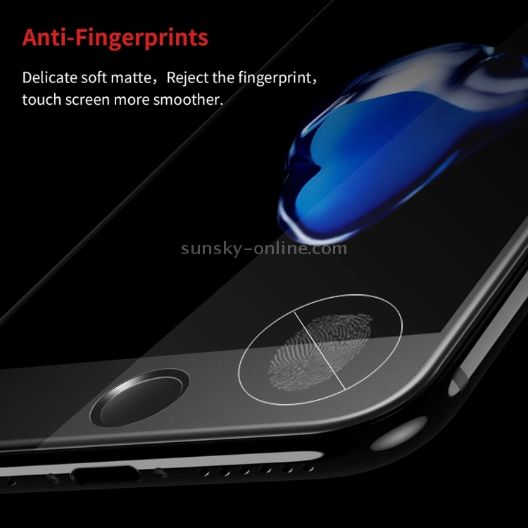 Baseus for iPhone 7 0.23mm 9H Surface Hardness PET Soft 3D Curverd Frosted Arc Silk-screen Tempered Glass Full Coverage Screen Film(Black) Baseus for iPhone 7 0.23mm 9H Surface Hardness PET Soft 3D Curverd Frosted Arc Silk-screen Tempered Glass Full Coverage Screen Film(Black)