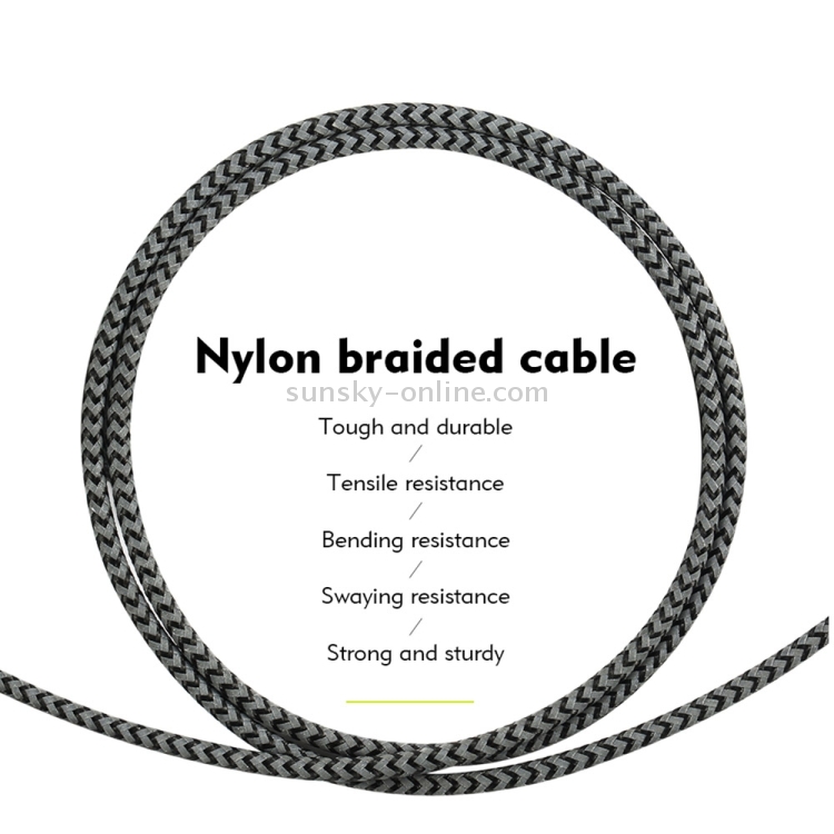 Benks Aluminium + Nylon 1.8m 2A 8 Pin to USB Unbreakable Reflective Data Sync Charging Cable Benks Aluminium + Nylon 1.8m 2A 8 Pin to USB Unbreakable Reflective Data Sync Charging Cable