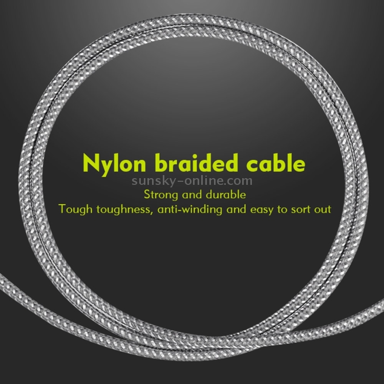Benks D13 Nylon Braided 1m 2A 8 Pin to USB-C / Type-C Metal Data Sync Charging Cable Benks D13 Nylon Braided 1m 2A 8 Pin to USB-C / Type-C Metal Data Sync Charging Cable