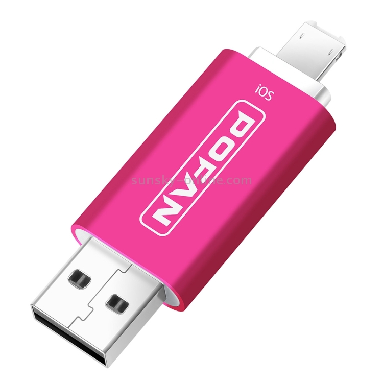 POFAN F02 16GB 8pin & Micro USB to USB 2.0 Mini Metal Flash Disk Drive with Cap & Fingerprint Identification POFAN F02 16GB 8pin & Micro USB to USB 2.0 Mini Metal Flash Disk Drive with Cap & Fingerprint Identification