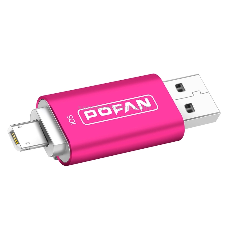 POFAN F02 16GB 8pin & Micro USB to USB 2.0 Mini Metal Flash Disk Drive with Cap & Fingerprint Identification POFAN F02 16GB 8pin & Micro USB to USB 2.0 Mini Metal Flash Disk Drive with Cap & Fingerprint Identification