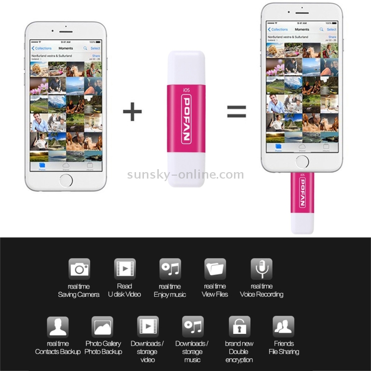 POFAN F02 16GB 8pin & Micro USB to USB 2.0 Mini Metal Flash Disk Drive with Cap & Fingerprint Identification POFAN F02 16GB 8pin & Micro USB to USB 2.0 Mini Metal Flash Disk Drive with Cap & Fingerprint Identification