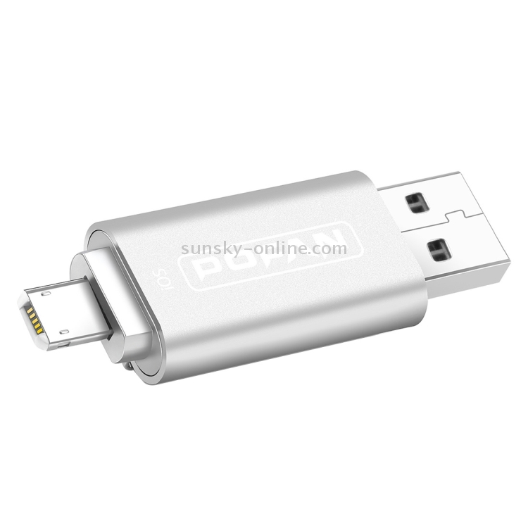POFAN F02 32GB 8pin & Micro USB to USB 2.0 Mini Metal Flash Disk Drive with Cap & Fingerprint Identification POFAN F02 32GB 8pin & Micro USB to USB 2.0 Mini Metal Flash Disk Drive with Cap & Fingerprint Identification