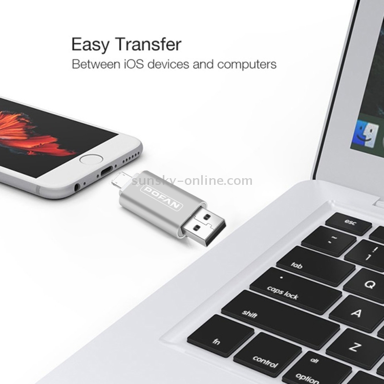 POFAN F02 32GB 8pin & Micro USB to USB 2.0 Mini Metal Flash Disk Drive with Cap & Fingerprint Identification POFAN F02 32GB 8pin & Micro USB to USB 2.0 Mini Metal Flash Disk Drive with Cap & Fingerprint Identification
