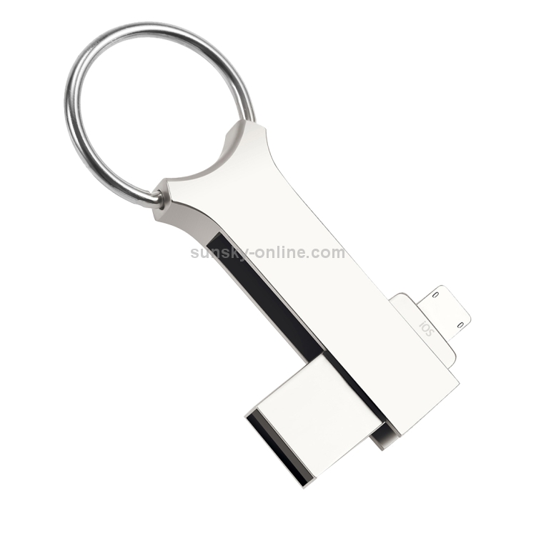 POFAN F03 128GB Life Waterproof 8 Pin & Micro USB to USB 2.0 Mini Metal Flash Disk Drive with Key Ring POFAN F03 128GB Life Waterproof 8 Pin & Micro USB to USB 2.0 Mini Metal Flash Disk Drive with Key Ring