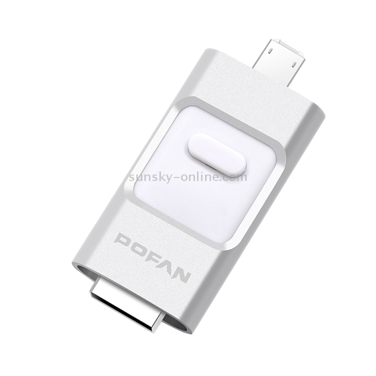 POFAN F01 16GB 8pin & Micro USB to USB 2.0 Mini Push-pull Metal Flash Disk Drive with Fingerprint Identification POFAN F01 16GB 8pin & Micro USB to USB 2.0 Mini Push-pull Metal Flash Disk Drive with Fingerprint Identification