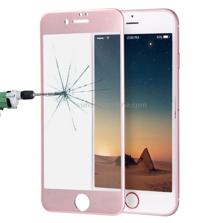 ENKAY for iPhone 8 & iPhone 7 0.26mm 9H Surface Hardness Titanium Alloy 3D Curverd Arc Explosion-proof Tempered Glass Full Screen Film(Rose Gold) ENKAY for iPhone 8 & iPhone 7 0.26mm 9H Surface Hardness Titanium Alloy 3D Curverd Arc Explosion-proof Tempered Glass Full Screen Film(Rose Gold)