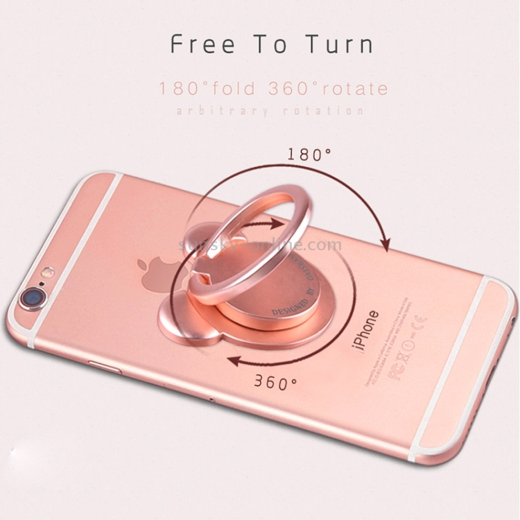 OATSBASF Universal 360 Degree Rotation Bear Style Scrub Ring Phone Holder Stand OATSBASF Universal 360 Degree Rotation Bear Style Scrub Ring Phone Holder Stand