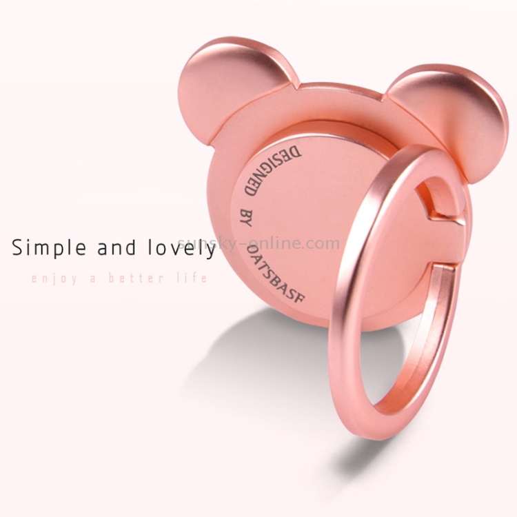 OATSBASF Universal 360 Degree Rotation Bear Style Scrub Ring Phone Holder Stand OATSBASF Universal 360 Degree Rotation Bear Style Scrub Ring Phone Holder Stand
