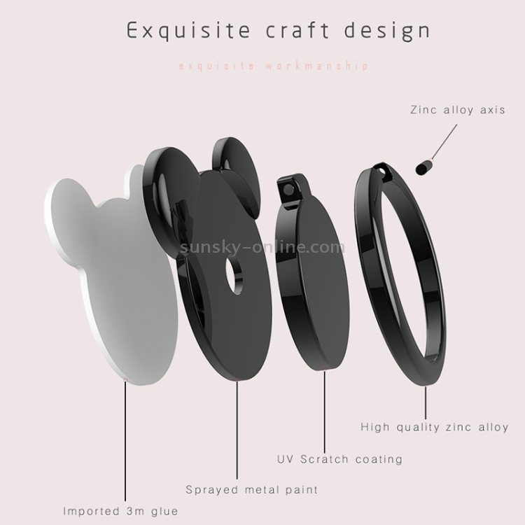 OATSBASF Universal 360 Degree Rotation Bear Style Scrub Ring Phone Holder Stand OATSBASF Universal 360 Degree Rotation Bear Style Scrub Ring Phone Holder Stand