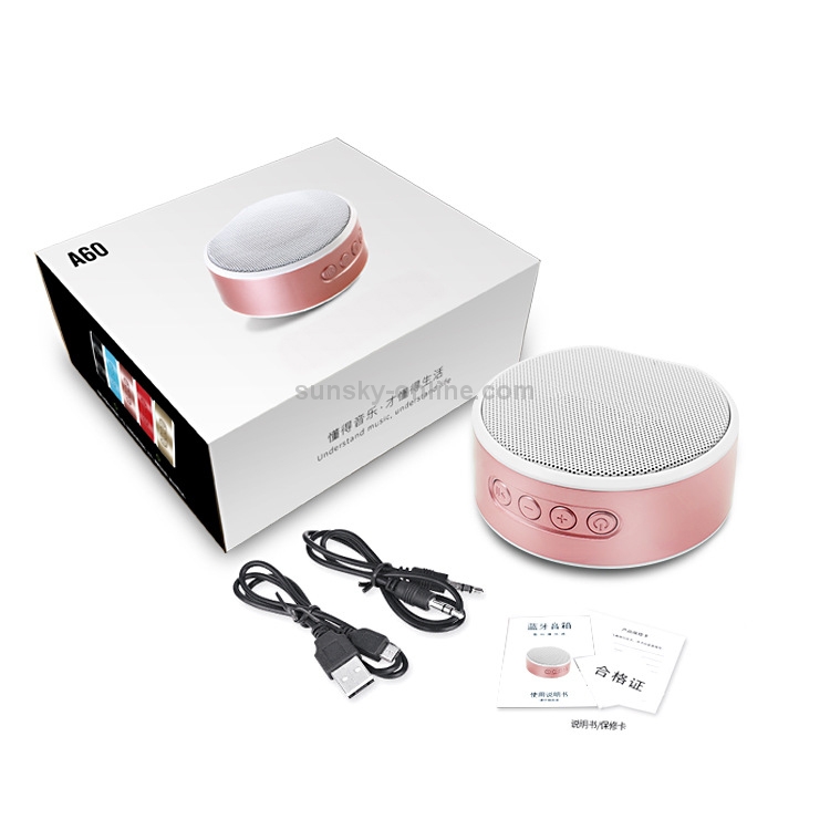 A60 Mini Portable Wireless Bluetooth Speaker (Rose Gold) A60 Mini Portable Wireless Bluetooth Speaker (Rose Gold)