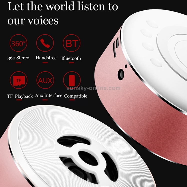 A5 Portable Aluminium Alloy Wireless Bluetooth Speaker Mini Subwoofer Gift Voice Box (Red) A5 Portable Aluminium Alloy Wireless Bluetooth Speaker Mini Subwoofer Gift Voice Box (Red)