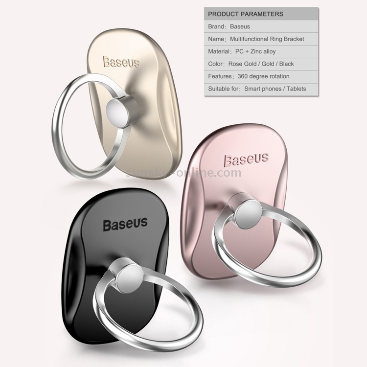 Baseus Universal Multifunctional 360 Degrees Rotatable Metal Ring Holder Bracket for iPhone, Samsung, HTC, LG, Huawei, Xiaomi, vivo, OPPO, Meizu Mobile Phones or Tablets(Black) Baseus Universal Multifunctional 360 Degrees Rotatable Metal Ring Holder Bracket for iPhone, Samsung, HTC, LG, Huawei, Xiaomi, vivo, OPPO, Meizu Mobile Phones or Tablets(Black)