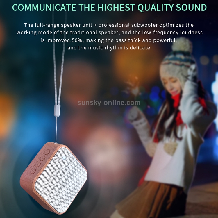 A70 Portable Wood Grain Wireless Bluetooth Speaker Mini Subwoofer Voice Box (Black) A70 Portable Wood Grain Wireless Bluetooth Speaker Mini Subwoofer Voice Box (Black)