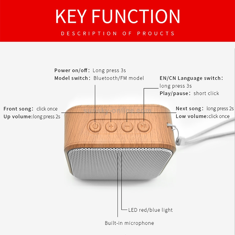 A70 Portable Wood Grain Wireless Bluetooth Speaker Mini Subwoofer Voice Box (Black) A70 Portable Wood Grain Wireless Bluetooth Speaker Mini Subwoofer Voice Box (Black)