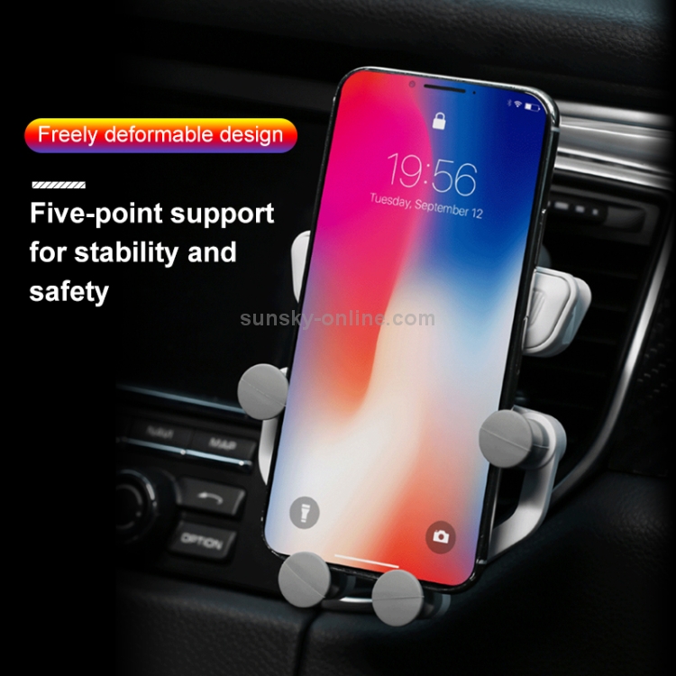 WK WA-S32 Car Air Outlet Mobile Phone Holder Bracket (White) WK WA-S32 Car Air Outlet Mobile Phone Holder Bracket (White)