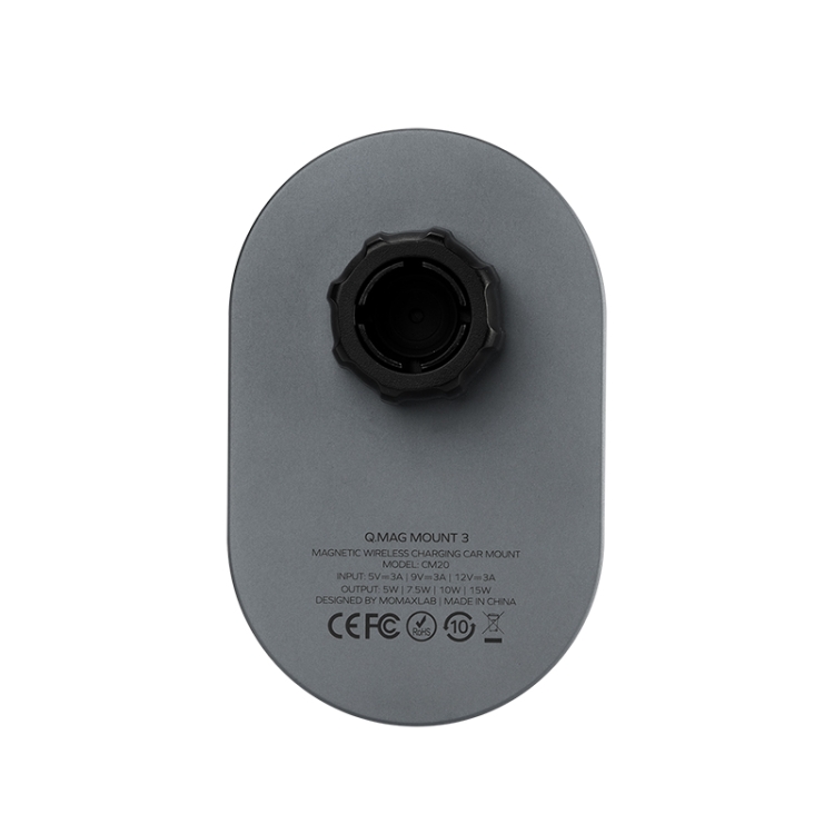 MOMAX CM20E Q.MAG MOUNT3 15W Transparent Magnetic Wireless Fast Charging Car Mount MOMAX CM20E Q.MAG MOUNT3 15W Transparent Magnetic Wireless Fast Charging Car Mount
