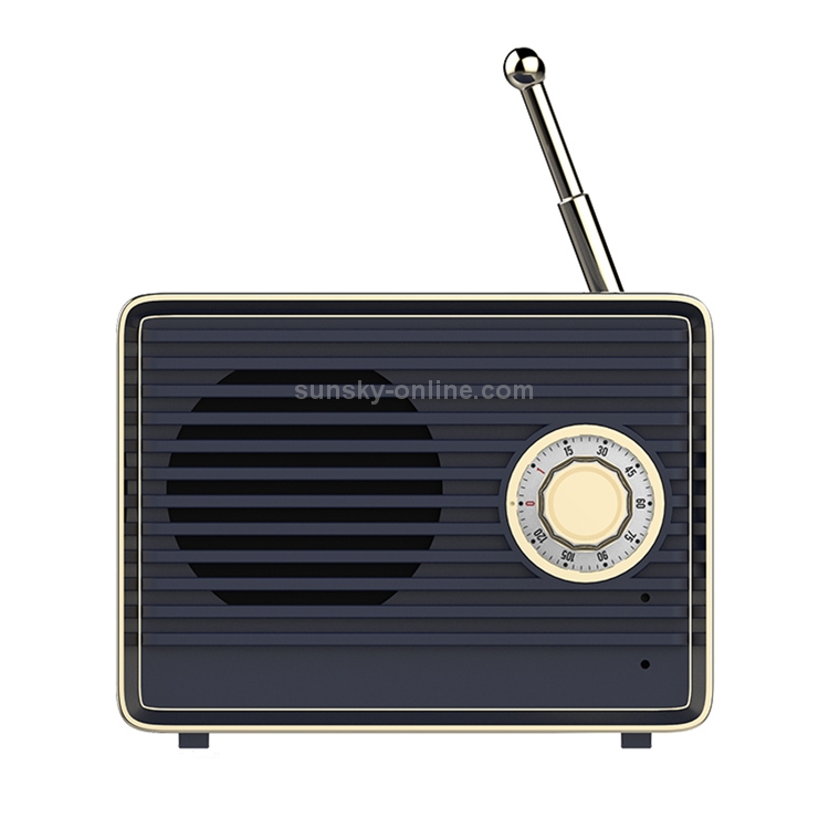 USAMS US-YX003 1.5W Retro Radio Shape Bluetooth 4.0 Single Speaker Bluetooth Speaker (Blue) USAMS US-YX003 1.5W Retro Radio Shape Bluetooth 4.0 Single Speaker Bluetooth Speaker (Blue)