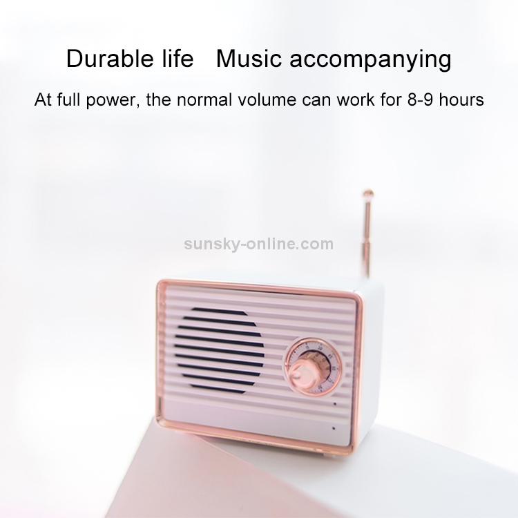 USAMS US-YX003 1.5W Retro Radio Shape Bluetooth 4.0 Single Speaker Bluetooth Speaker (Blue) USAMS US-YX003 1.5W Retro Radio Shape Bluetooth 4.0 Single Speaker Bluetooth Speaker (Blue)