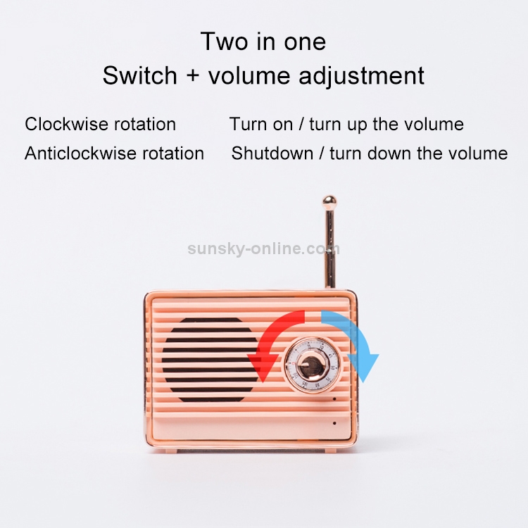USAMS US-YX003 1.5W Retro Radio Shape Bluetooth 4.0 Single Speaker Bluetooth Speaker (Blue) USAMS US-YX003 1.5W Retro Radio Shape Bluetooth 4.0 Single Speaker Bluetooth Speaker (Blue)